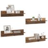 vidaXL Wall Shelves 4 pcs Old Wood 80 x 11.5 x 18 cm Engineered Wood