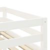 vidaXL Kids' Loft Bed with Tunnel without Mattress White&Black 90x200 cm