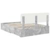 vidaXL Bed Frame Concrete Grey 150 x 200 cm Engineered Wood