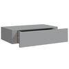 vidaXL Wall-mounted Drawer Shelves 2 pcs Grey 40x23.5x10cm MDF