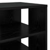 vidaXL Shoe Cabinet with Shelf 2 pcs Black Oak Engineered Wood