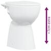 vidaXL Rimless Toilet 7 cm Extra Height Soft Close Ceramic White