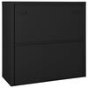 vidaXL Sliding Door Cabinet Anthracite 90x40x90 cm Steel