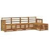 vidaXL Outdoor Sofa Set 5 pcs Natural