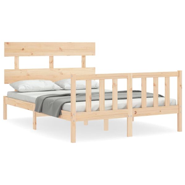 vidaXL Bed Frame without Mattress 120x200 cm Solid Wood Pine