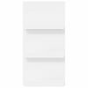vidaXL Magazine Rack with Shelf White 51 x 11 x 102 cm Engineered Wood