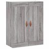 vidaXL Highboard Grey Sonoma 69.5x34x180 cm Engineered Wood