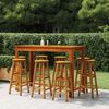 vidaXL Bar Stools 8 pcs Solid Wood Acacia