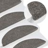 vidaXL Stair Mats Self-adhesive 10 pcs Grey 56x17x3 cm