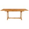 vidaXL 7 Piece Garden Dining Set Solid Teak Wood