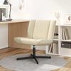 vidaXL Swivel Chair Cream 63 x 75 x 76 cm Fabric
