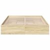 vidaXL Bed Frame with Drawers without Mattress Sonoma Oak 160x200 cm