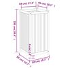 vidaXL Garden Planter with Liner 50x50x100 cm Solid Wood Acacia