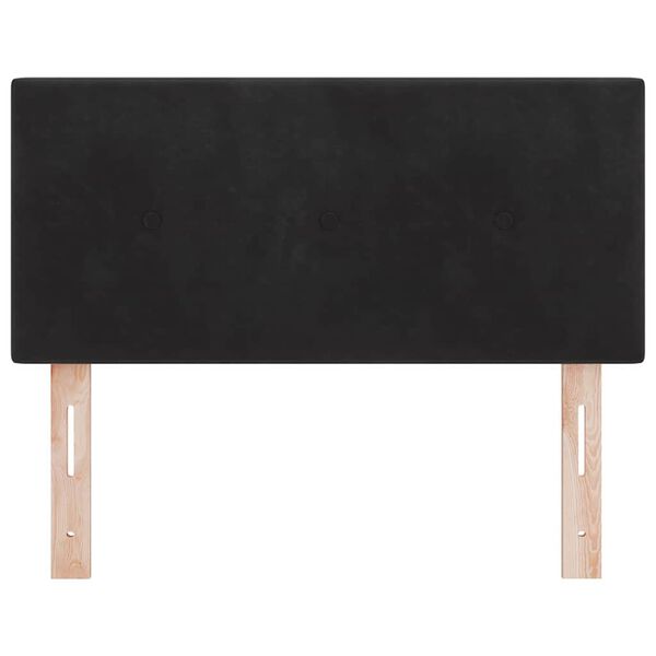 vidaXL Headboard with Headboard Black 100 cm Faux Leather