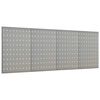 vidaXL Wall-mounted Peg Boards 4 pcs 40x58 cm Steel