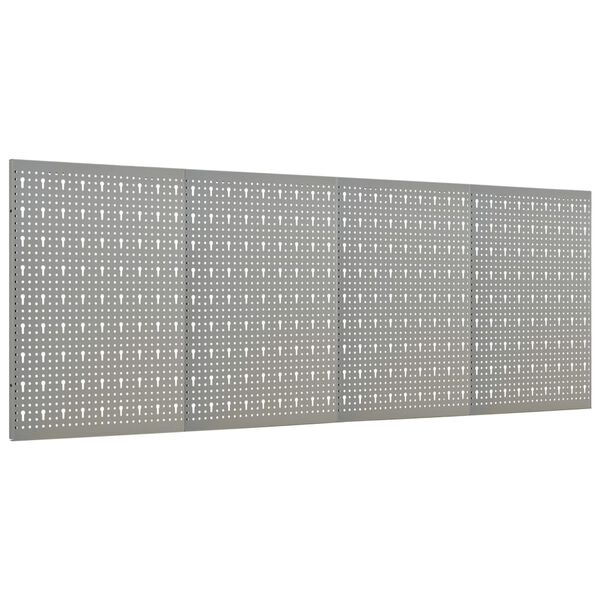 vidaXL Wall-mounted Peg Boards 4 pcs 40x58 cm Steel