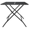vidaXL Folding Garden Table Anthracite 110x80x72 cm Steel Mesh