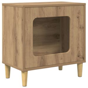 vidaXL Cat House Artisian Oak 51 x 30 x 52 cm Engineered Wood