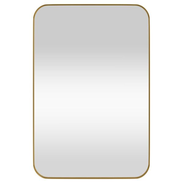 vidaXL Wall-mounted Mirror Gold 40x60 cm Rectangle
