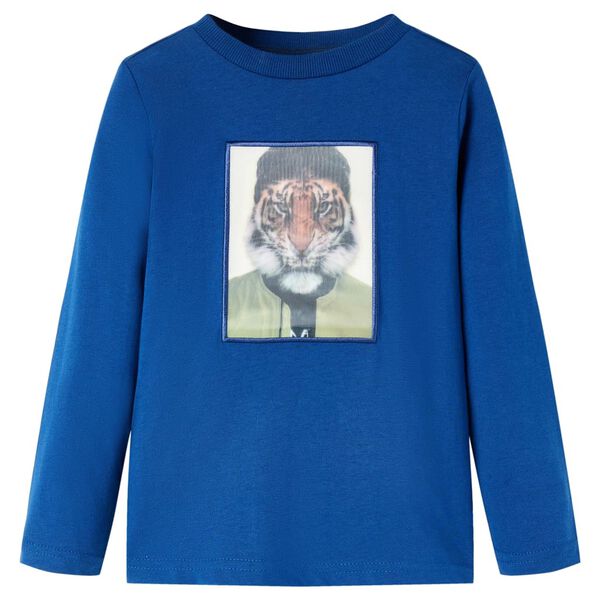 Kids' T-shirt with Long Sleeves Dark Blue 116