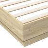 vidaXL Bed Frame without Mattress Sonoma Oak 180x200 cm Super King