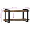 vidaXL Wall Shelf Multicolour Solid Wood Reclaimed