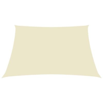 vidaXL Sunshade Sail Oxford Fabric Rectangular 3x4 m Cream