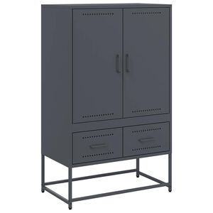 vidaXL Highboard Anthracite 68x39x111.5 cm Steel