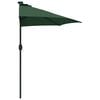 vidaXL Garden Parasol Green 294 x 150 x 224 cm Polyester and Steel