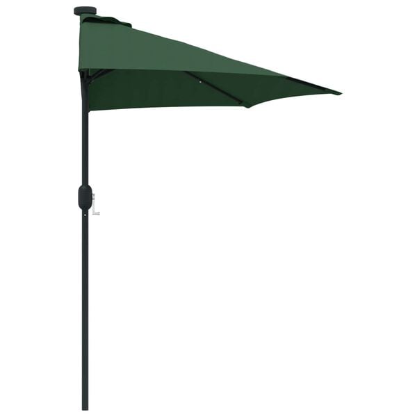 vidaXL Garden Parasol Green 294 x 150 x 224 cm Polyester and Steel