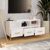vidaXL TV Cabinet High Gloss White 102x36x50 cm Engineered Wood