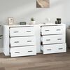 vidaXL Sideboards 2 pcs White Engineered Wood