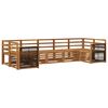 vidaXL Sectional Sofa Set 6 pcs Natural Solid Acacia Wood