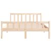 vidaXL Bed Frame without Mattress Solid Wood Small Double