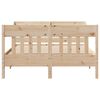 vidaXL Bed Frame without Mattress 150x200 cm King Size Solid Wood Pine