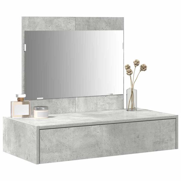 vidaXL Dressing Table with Drawer Grey 83 x 40 x 70 cm Engineered Wood