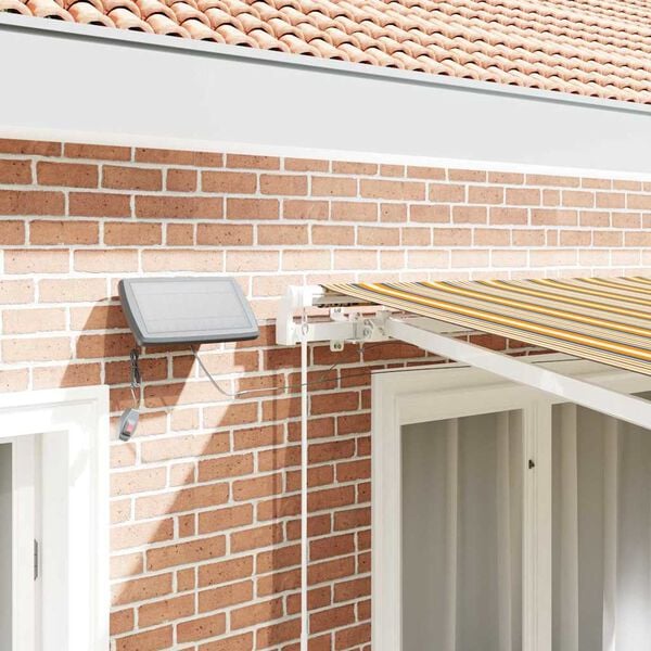 vidaXL Retractable Awning Multicolour 300 x 250 cm Fabric and Steel