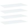 vidaXL Bookshelf Boards 4 pcs White 80x40x1,5 cm Engineered Wood