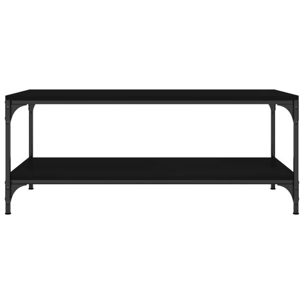 vidaXL Coffee Table Black 80x50x40 cm Engineered Wood