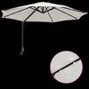 vidaXL Garden Parasol Sand 248 x 248 x 148 cm Polyester and Steel