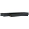 vidaXL Floating Wall Shelf with Drawer Black 80x25x8 cm
