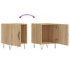 vidaXL Bedside Cabinets 2 pcs Sonoma Oak 40x40x50 cm Engineered Wood