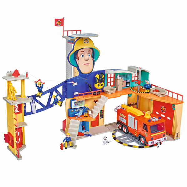 Fireman Sam Fire Station Playset Multicolour