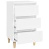 vidaXL Bedside Cabinet White 40x35x70 cm Engineered Wood