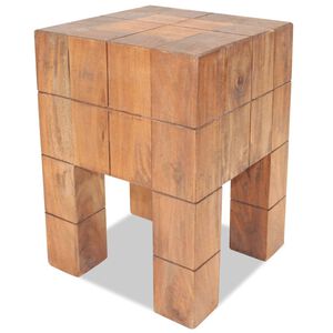 vidaXL Stool | Various Styles | Solid Mahogany Wood | Standard | Durable | Stool