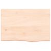 vidaXL Wall Shelf 60x40x(2-4) cm Untreated Solid Wood Oak