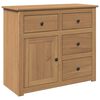 vidaXL Sideboard with Drawers PANAMA 93x40x80 cm Solid Wood Pine