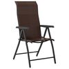 vidaXL Garden Dining Set 3 pcs Brown Powder-Coated Steel