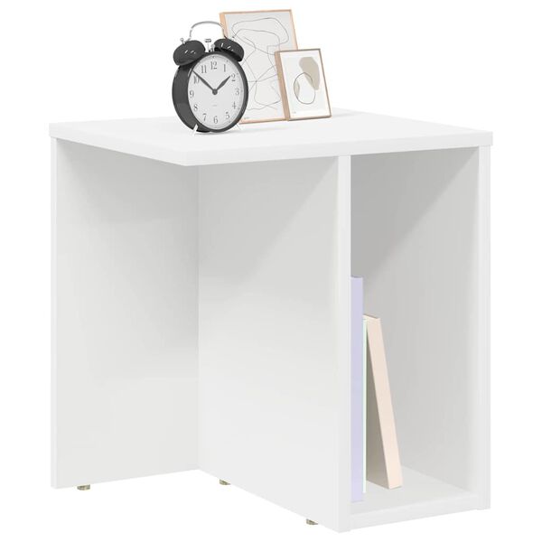 vidaXL End Table White 37 x 32 x 40 cm Engineered Wood