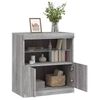 vidaXL Sideboard with LED Lights Grey Sonoma 60x37x67 cm